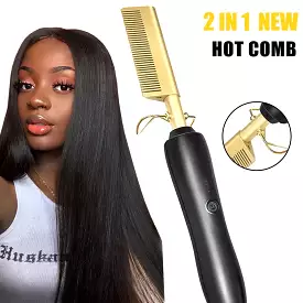 Hair Straightener Irons Hot Comb