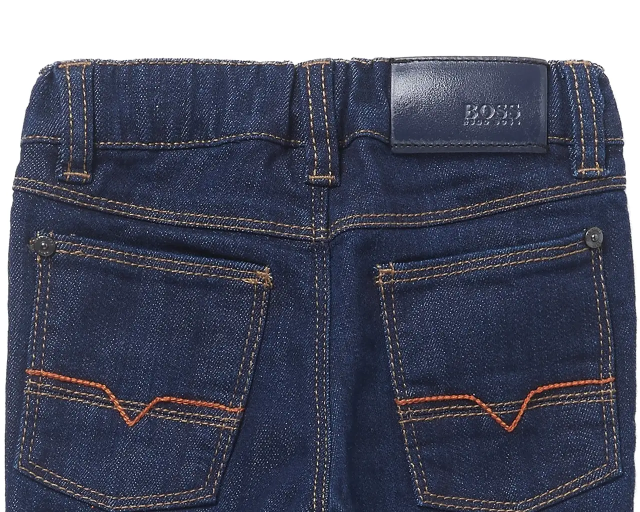 Hugo Boss J04253 Z09 Elastic Waistband Baby's Jeans Dark Blue