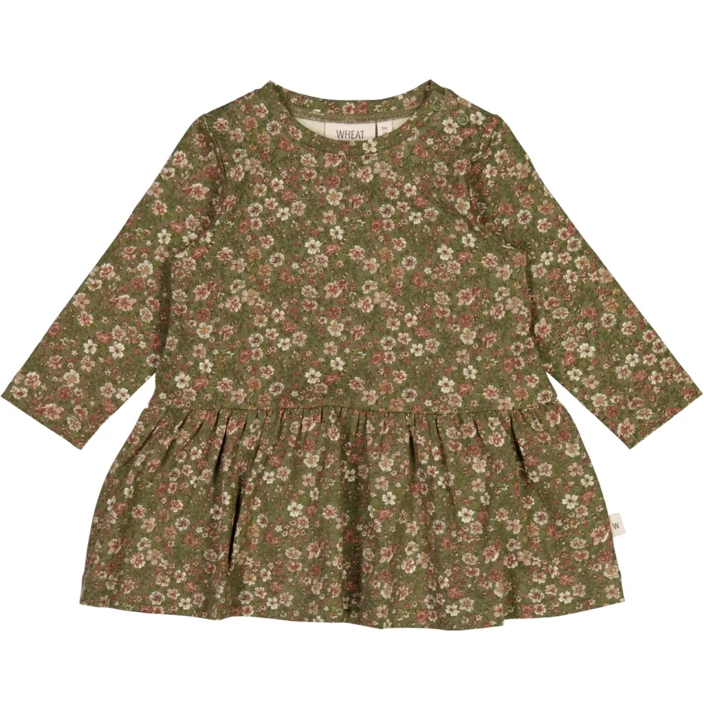 Jersey Dress Bessie - dry pine flowers