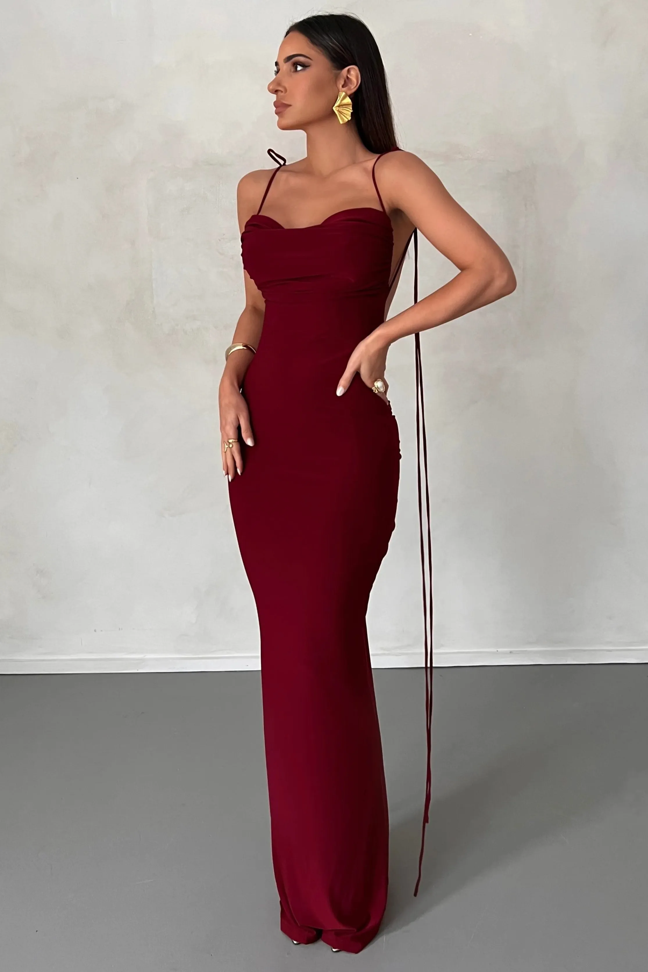 Jiani Gown - Wine