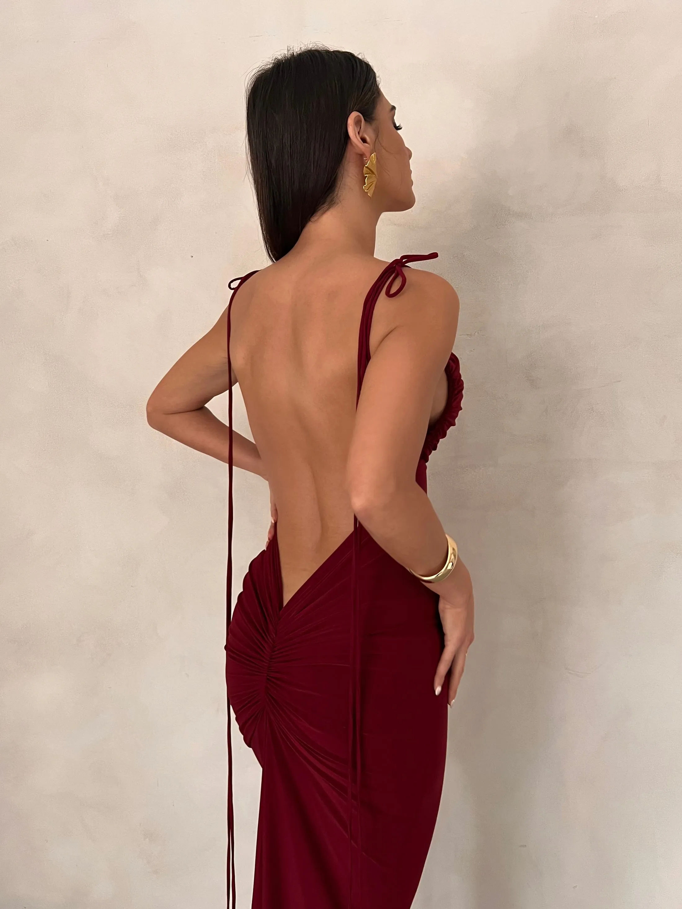 Jiani Gown - Wine