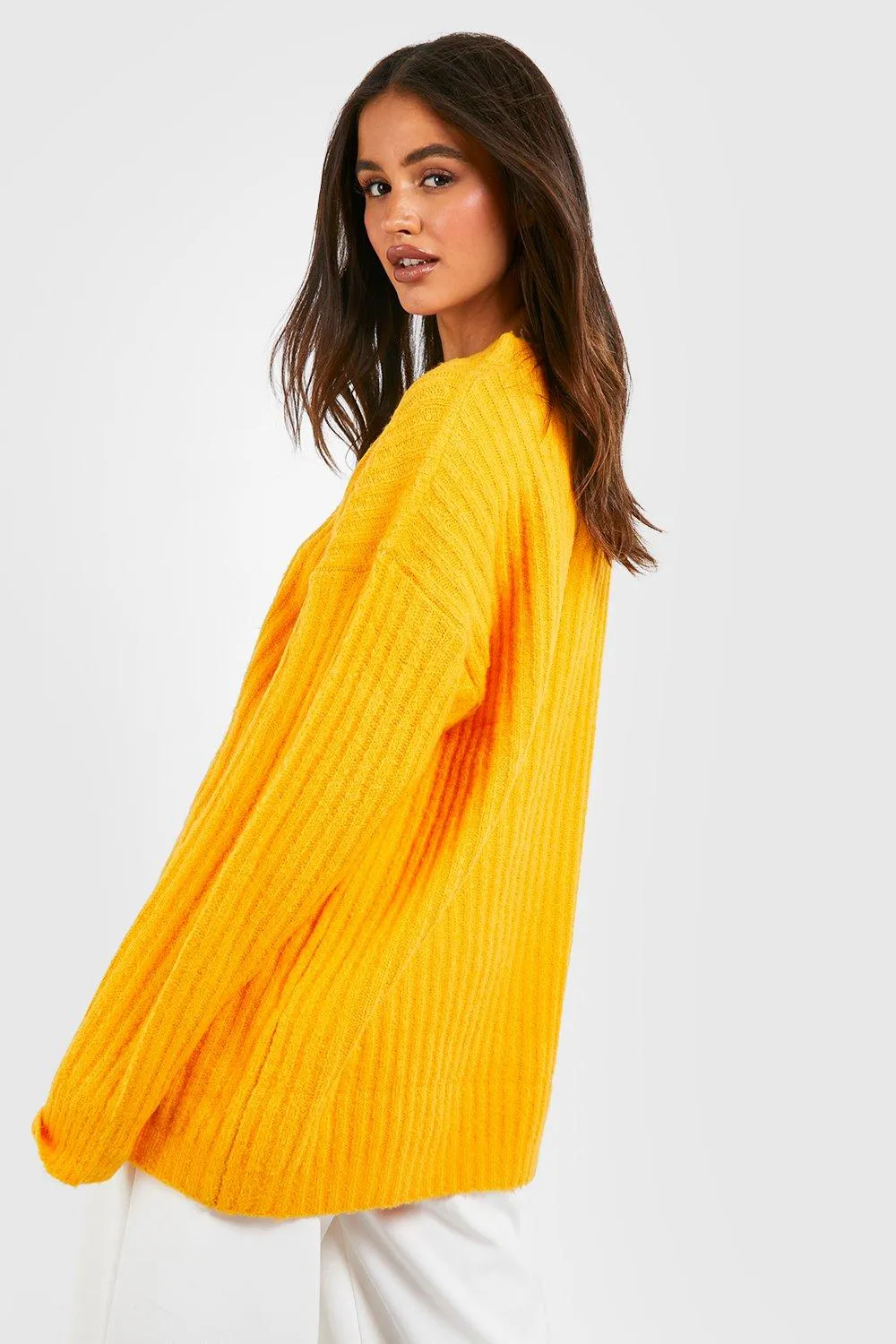 Jumpers & Cardigans | Soft Knit Oversized Crew Neck Jumper | boohoo