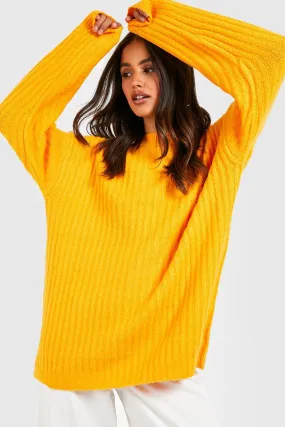 Jumpers & Cardigans | Soft Knit Oversized Crew Neck Jumper | boohoo