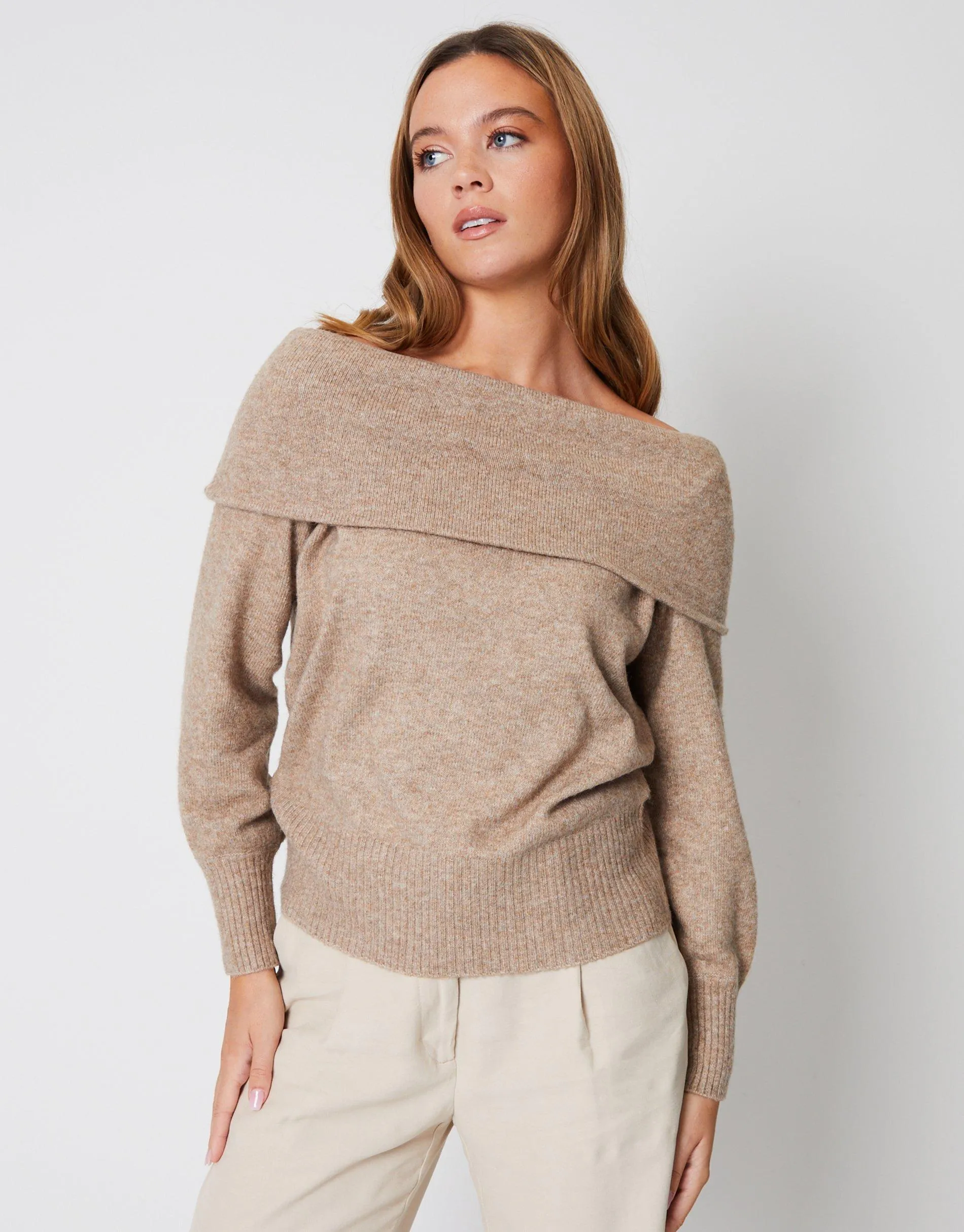 Jumpers & Cardigans | 'Doris' Knitted Bardot Jumper | Threadbare