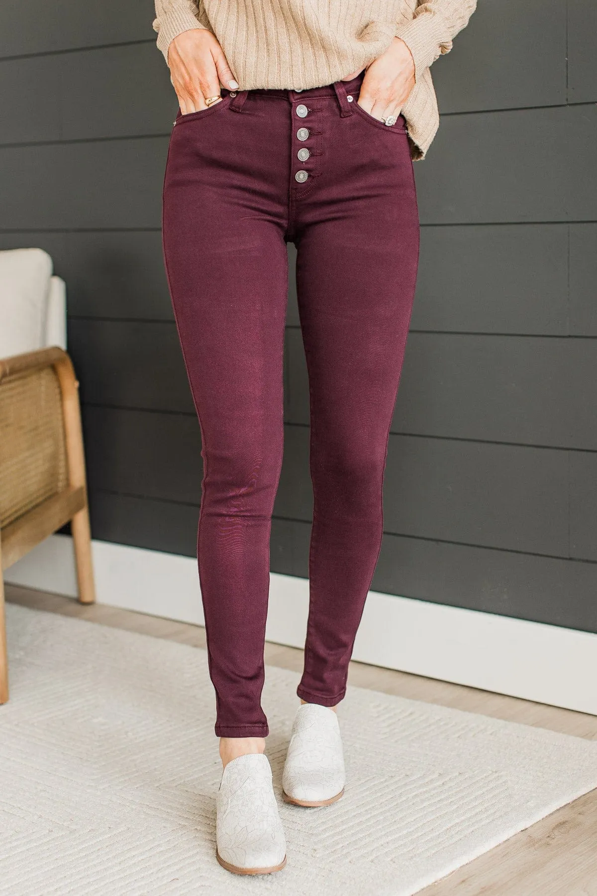 KanCan High Rise Jeans- Plum Lydia Wash