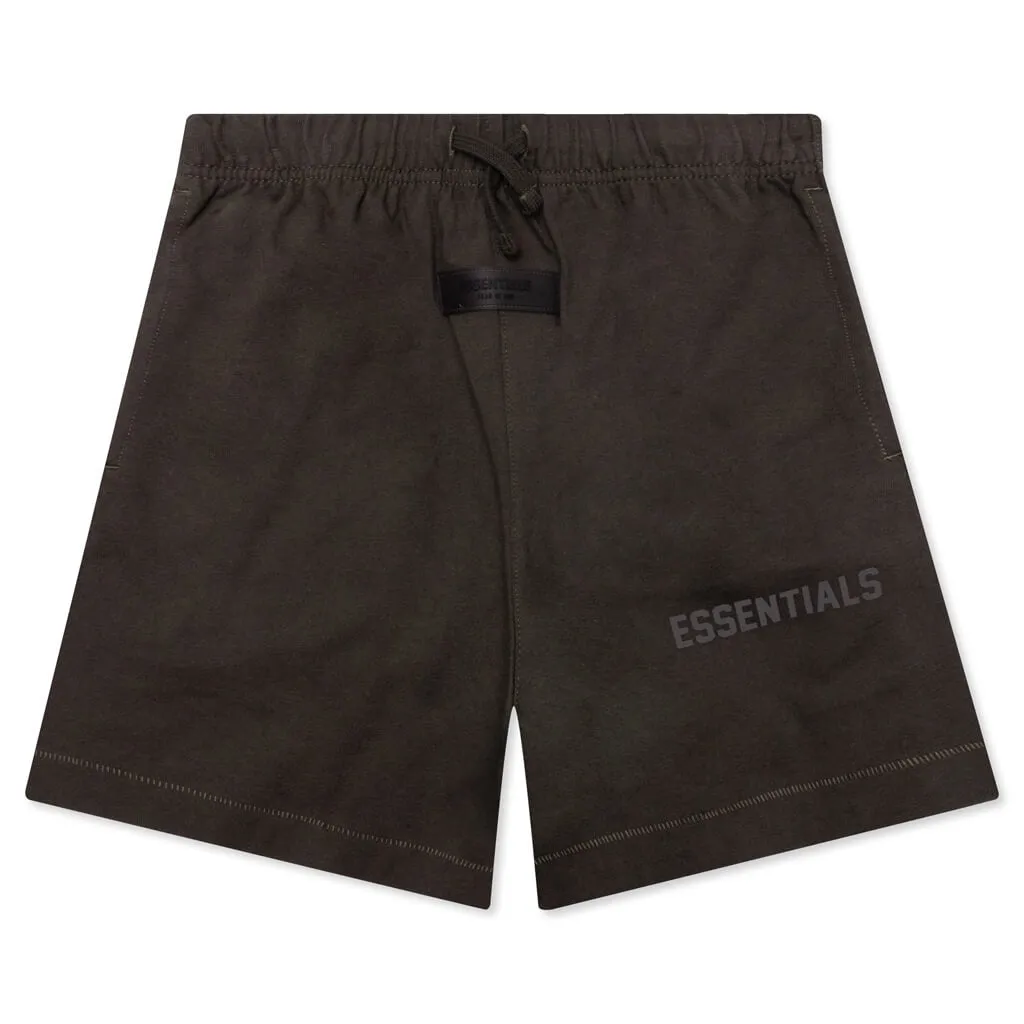 Kid's Jersey Short - Off Black