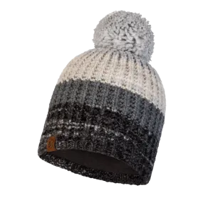 Knitted & Fleece Band Beanie - Alina Grey