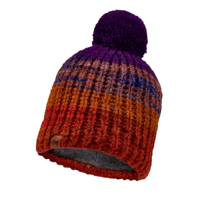 Knitted & Fleece Band Beanie - Alina Rusty