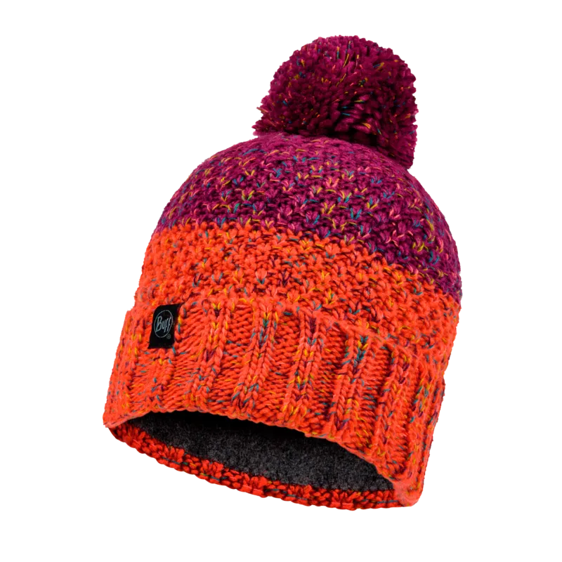 Knitted & Fleece Band Beanie - Janna Fuchsia