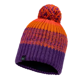 Knitted & Fleece Band Beanie (Junior) - Sibylla Purple