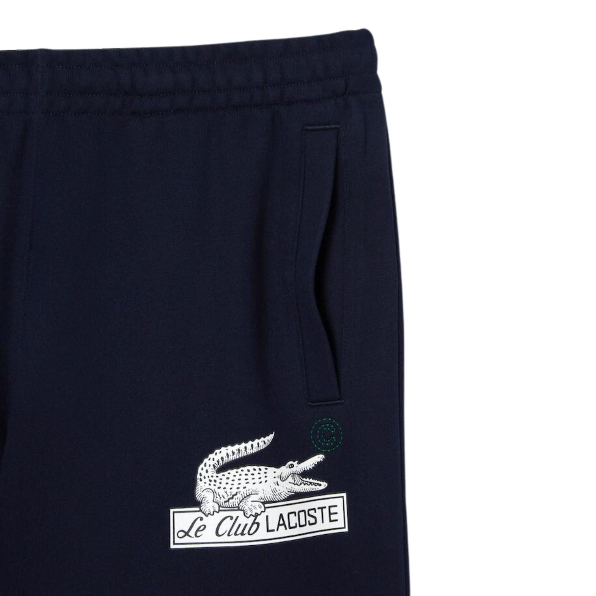 Lacoste Le Club Unbrushed Organic Cotton Fleece Shorts (Navy)