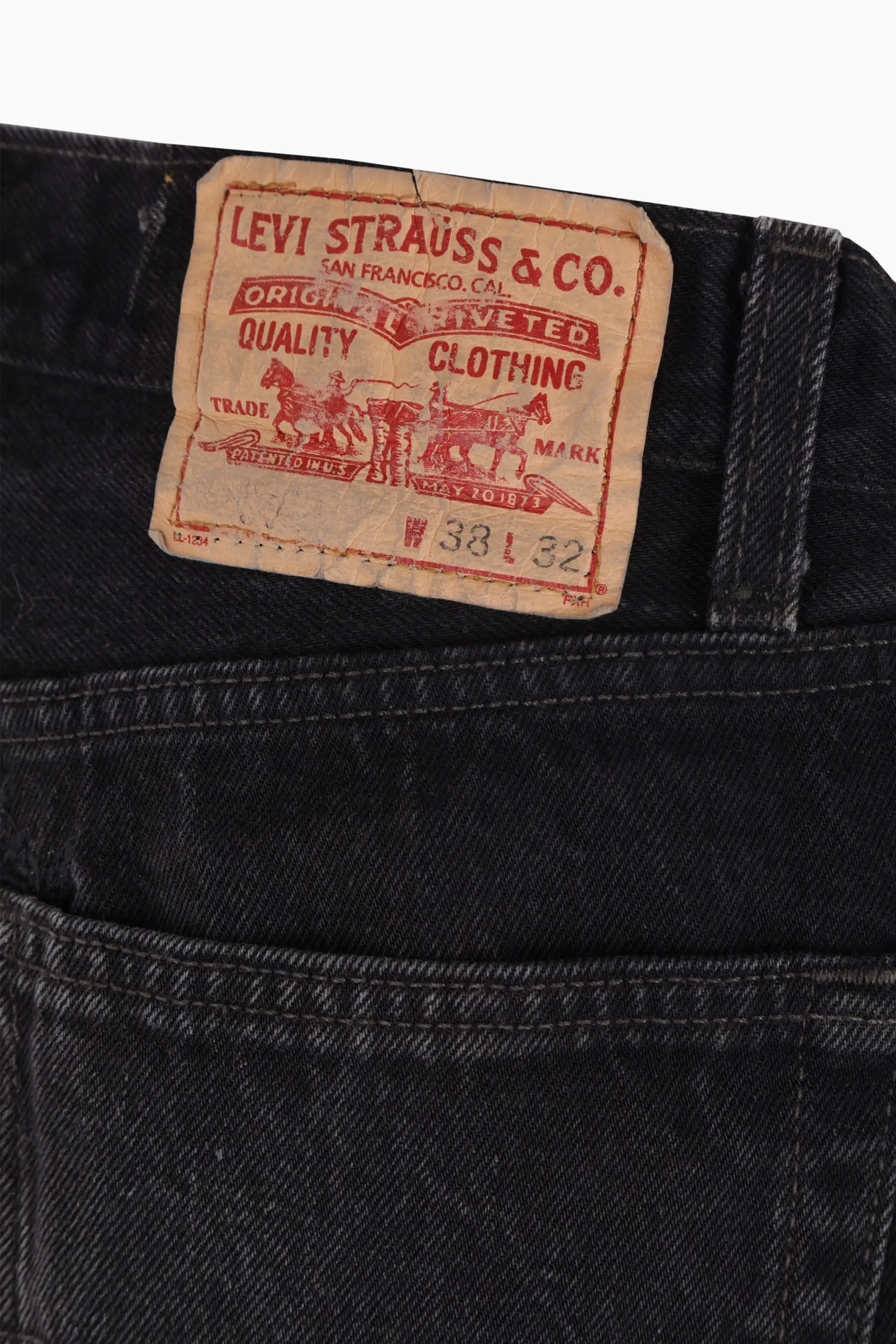 Lasso upcycled vintage denim jeans