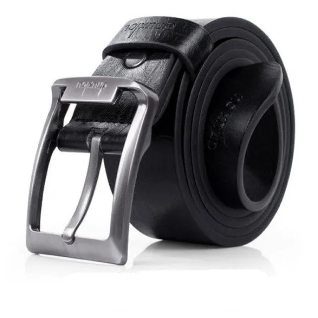 Leather Belts Men Business Jeans Luxury Belt Leather Men Casual Metal Buckle Belt Cinturon Militar#121 SM6