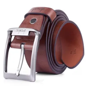 Leather Belts Men Business Jeans Luxury Belt Leather Men Casual Metal Buckle Belt Cinturon Militar#121 SM6