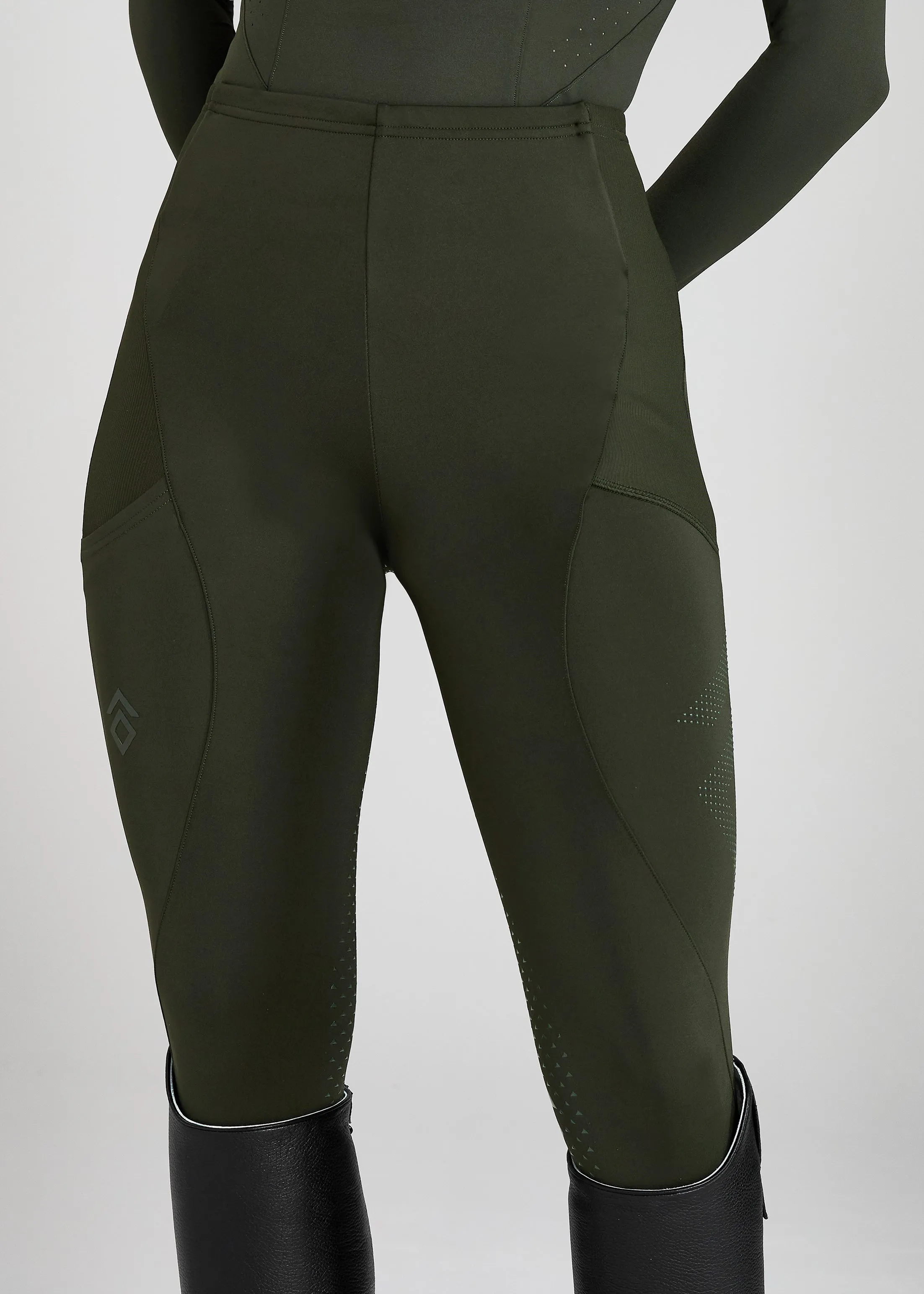 Leggings with Full Seat Forest Green