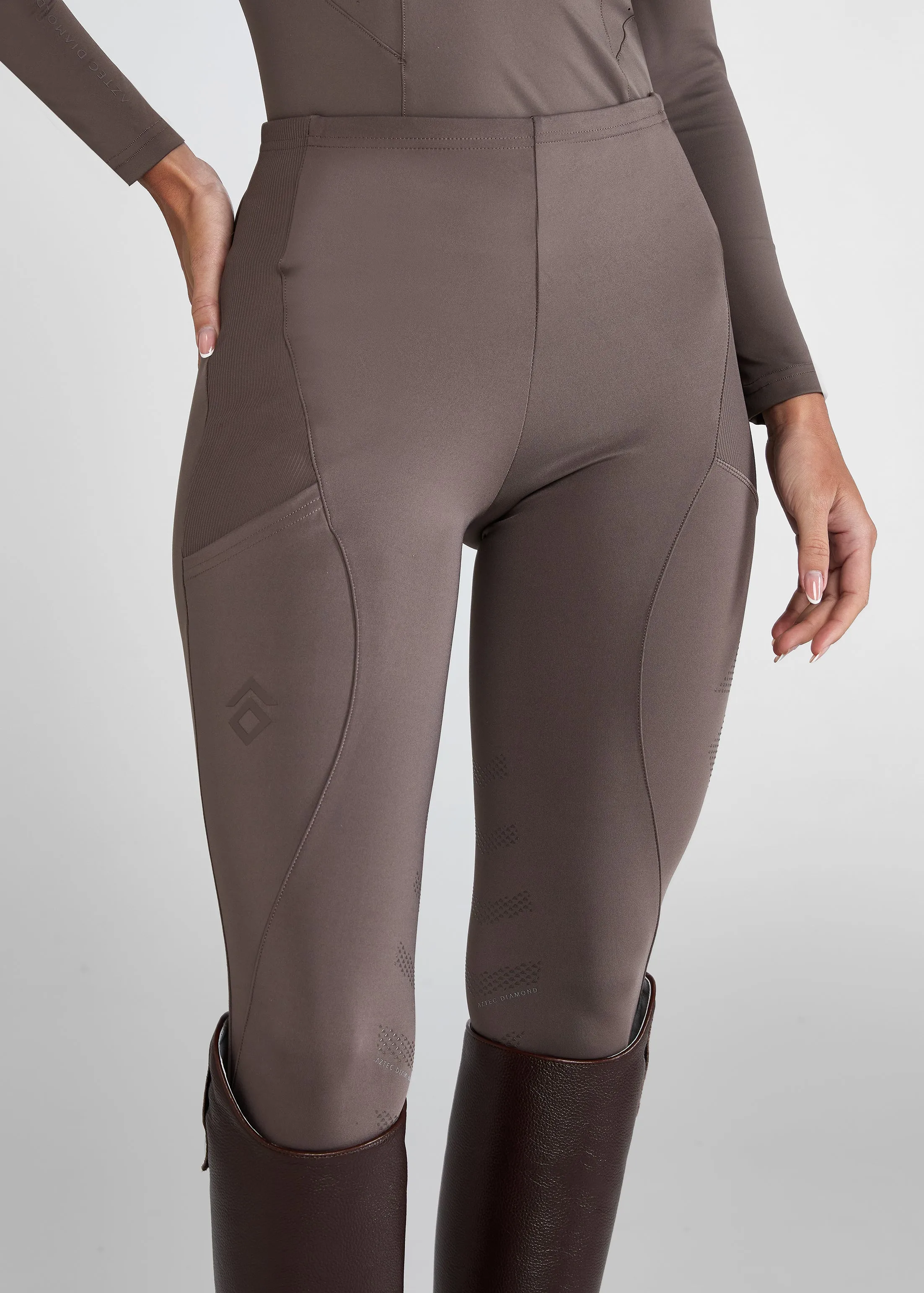 Leggings with Knee Grip Fawn