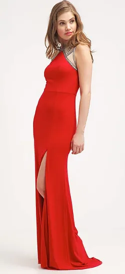 Lipstick Red Gown