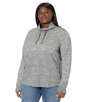 L.L.Bean Plus Size Bean's Cozy Mixed Knits Pullover Marled