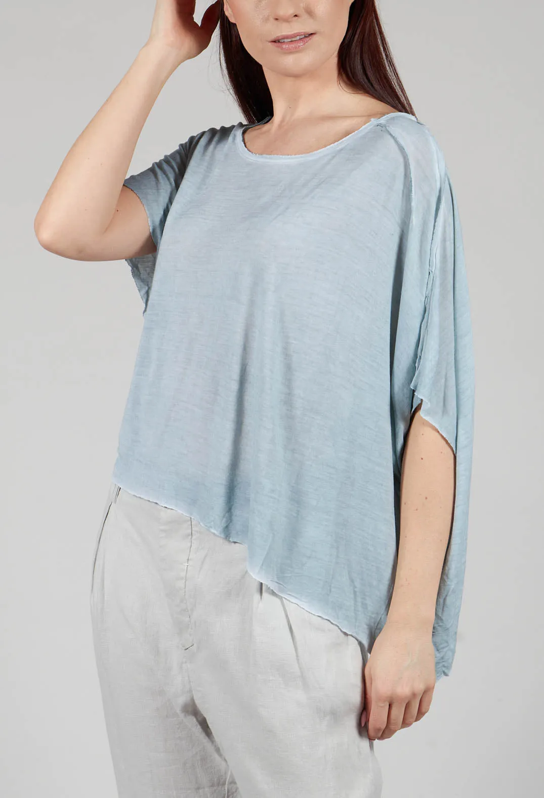 Loose Fit Jersey Top in Mint