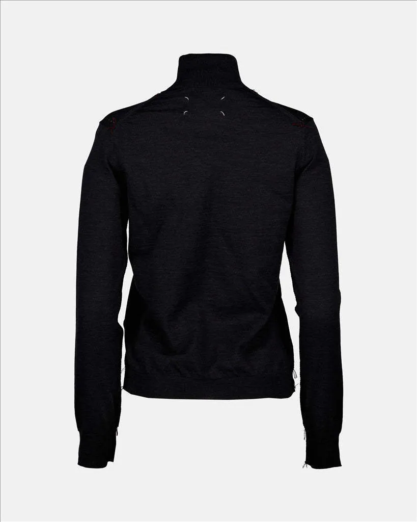 Maison Margiela  |Casual Style Wool Long Sleeves Plain High-Neck Office Style