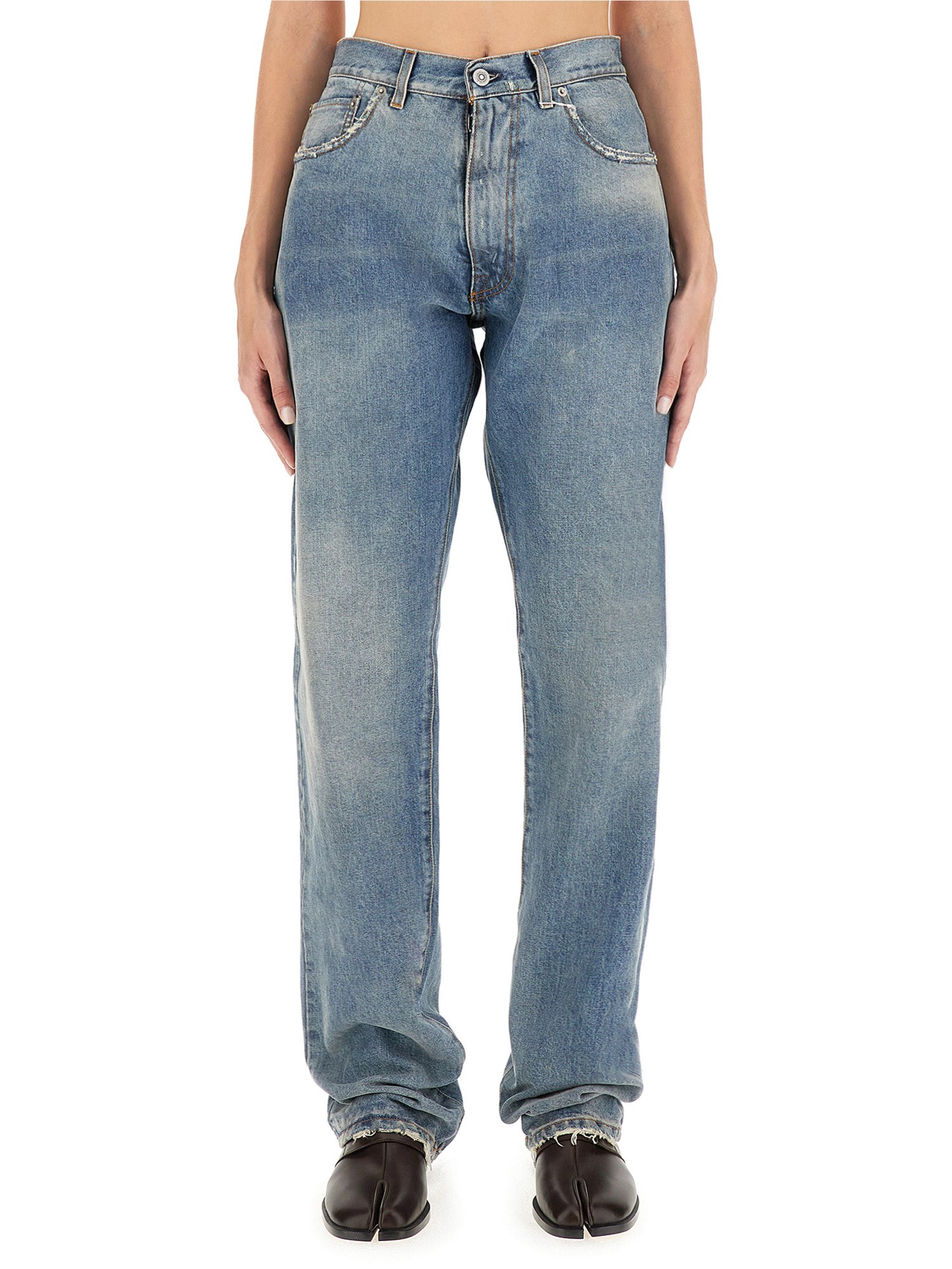 MAISON MARGIELA    LOOSE JEANS WITH STRAIGHT CUT