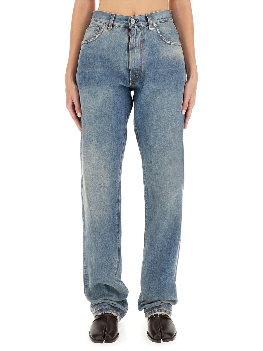 MAISON MARGIELA    LOOSE JEANS WITH STRAIGHT CUT