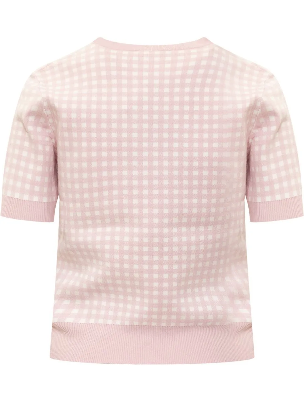 Max Mara Studio  |Crew Neck Casual Style Rib Short Sleeves Office Style