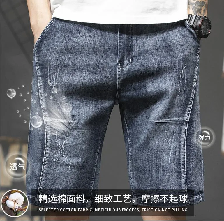 Men's Summer Casual Cotton Mid Waist Button Fly Baggy Shorts