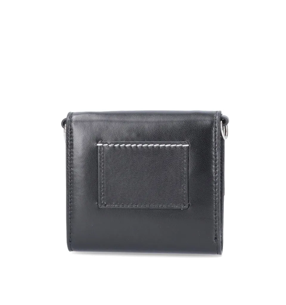 MM6 Maison Margiela Logo Embossed Detachable-Chained Wallet