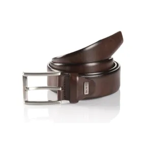 Monti Feather Edge Leather Belts London 06310 - Brown