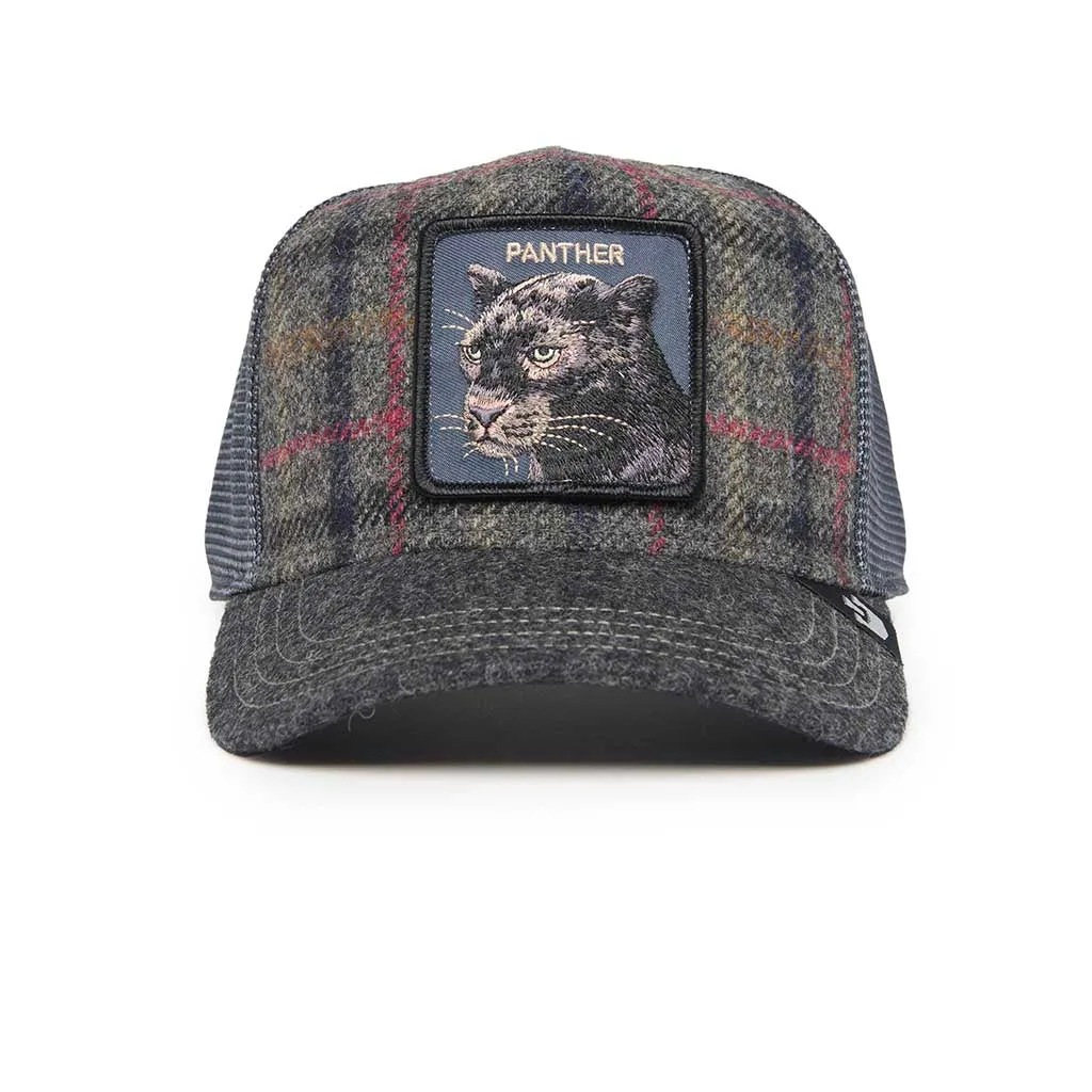 Moon Panther Plaid Trucker Hat