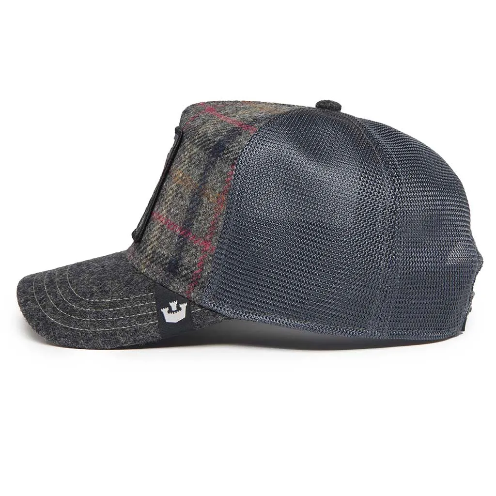 Moon Panther Plaid Trucker Hat