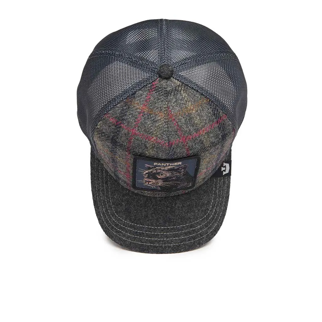 Moon Panther Plaid Trucker Hat