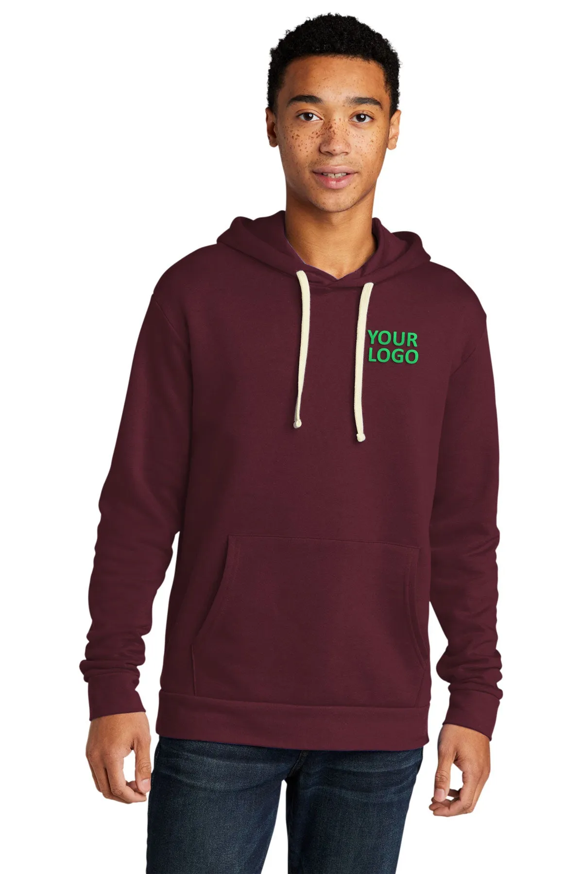 Next Level Unisex Beach Fleece Customized Hoodies, Maroon