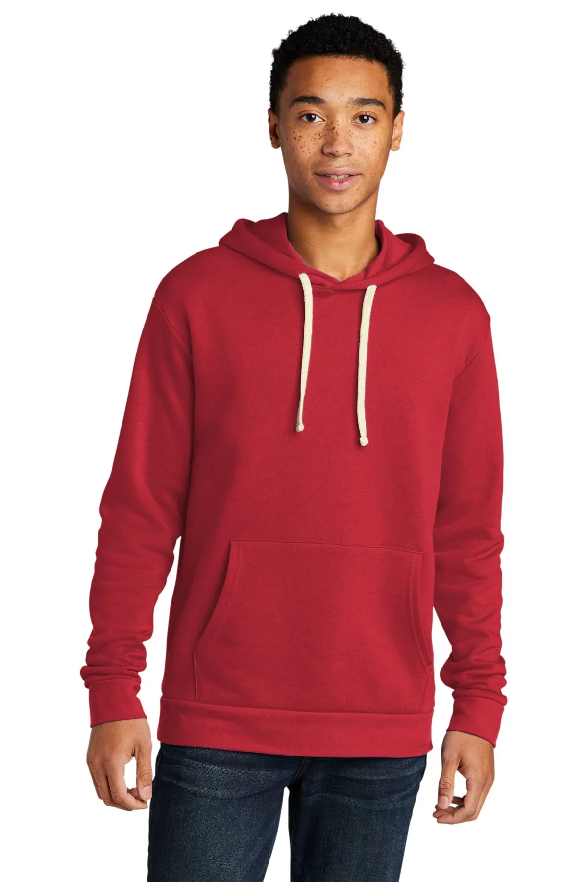 Next Level Unisex Beach Fleece Customized Hoodies, Red