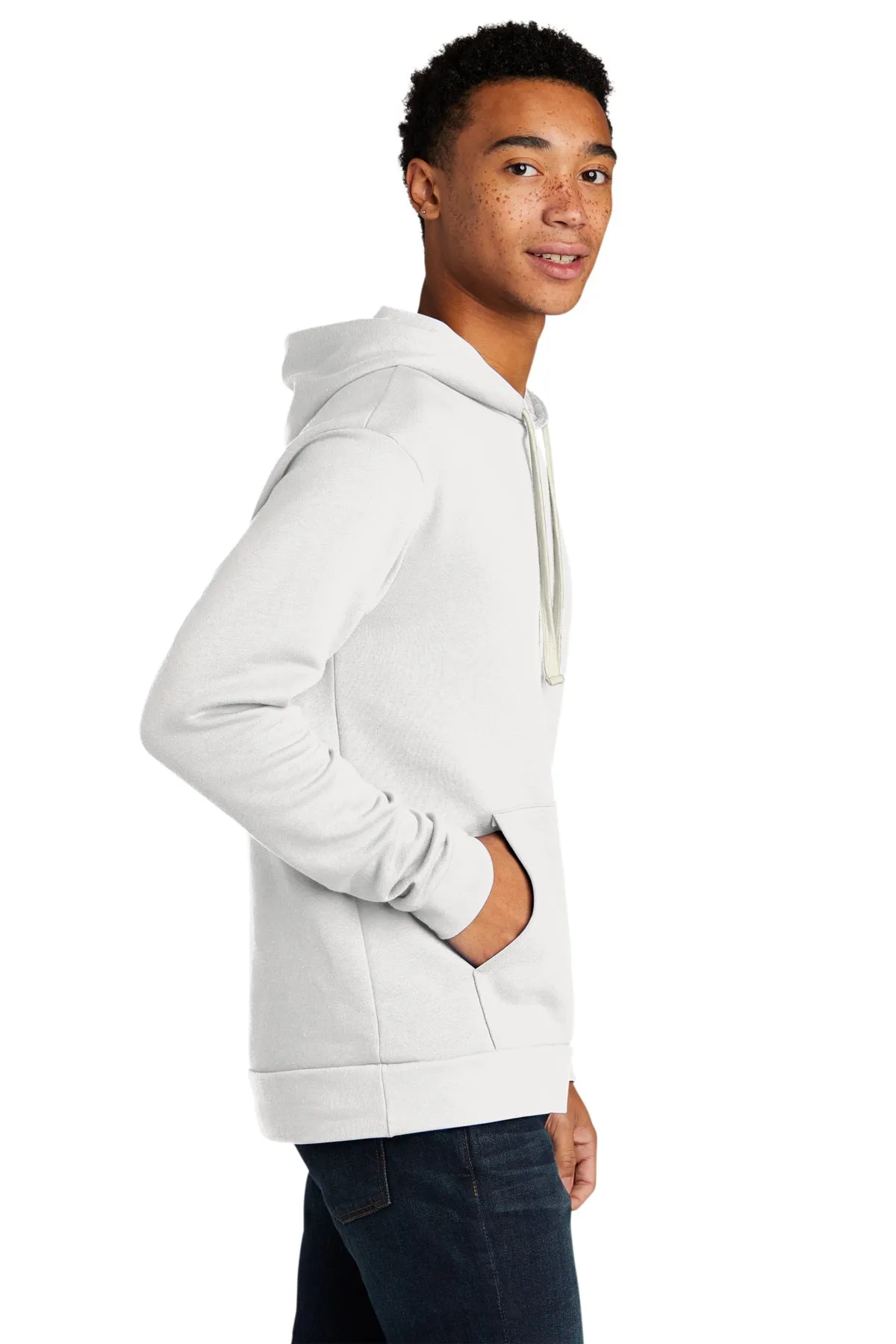 Next Level Unisex Beach Fleece Customized Hoodies, White