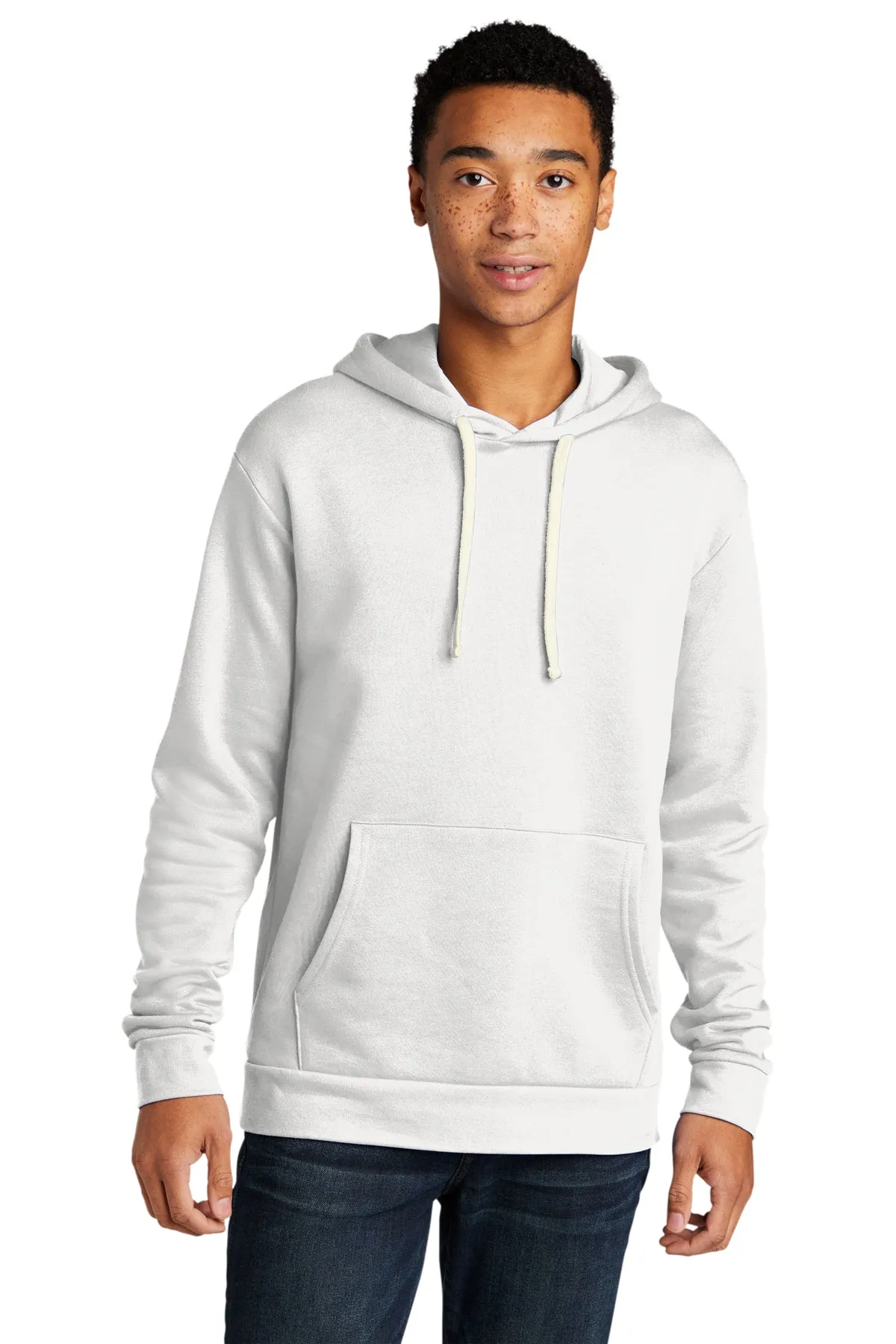 Next Level Unisex Beach Fleece Customized Hoodies, White