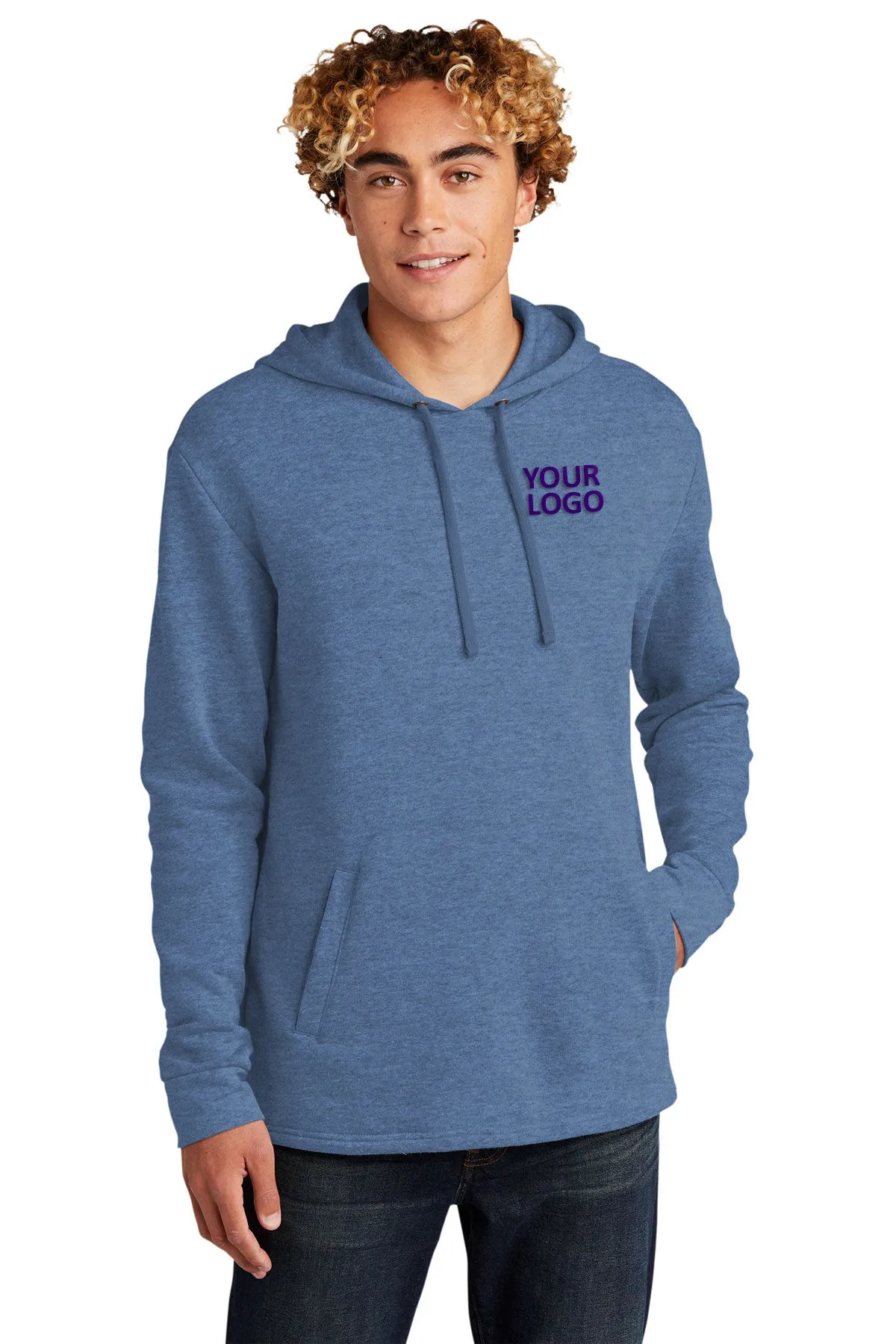 Next Level Unisex PCH Fleece Customized Hoodies, Heather Bay Blue