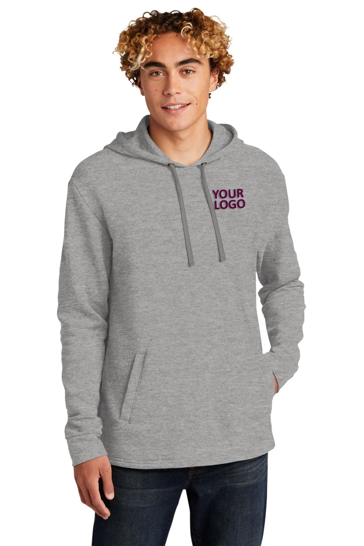 Next Level Unisex PCH Fleece Customized Hoodies, Heather Gray