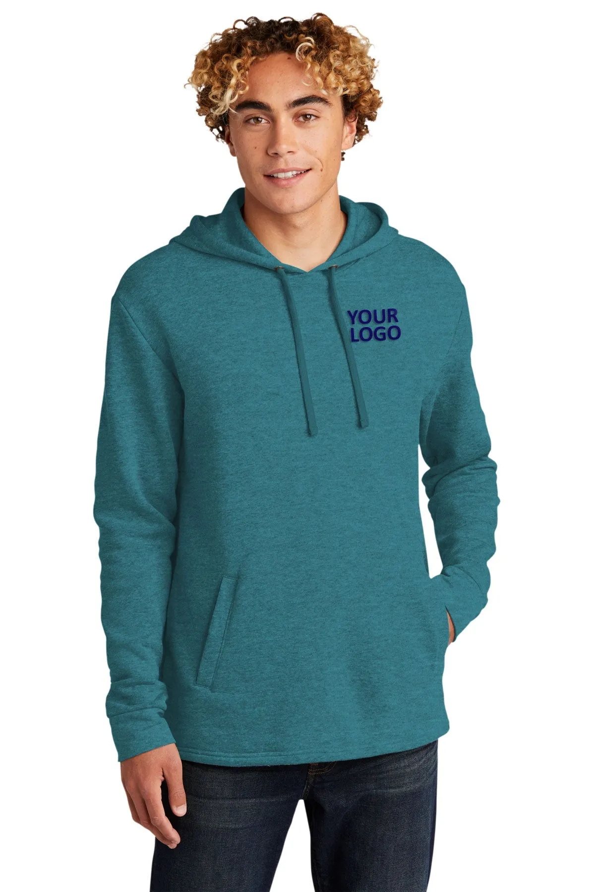 Next Level Unisex PCH Fleece Customized Hoodies, Heather Teal