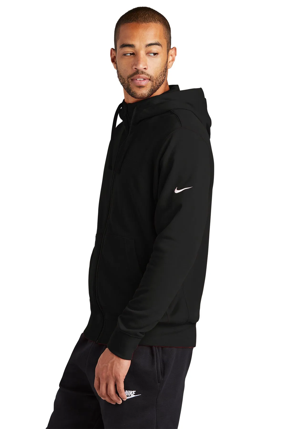 Nike Club Fleece Custom Zip Hoodies, Black