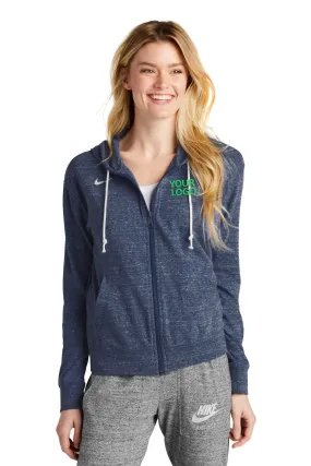 Nike Ladies Vintage Customized Zip Hoodies, Team Navy