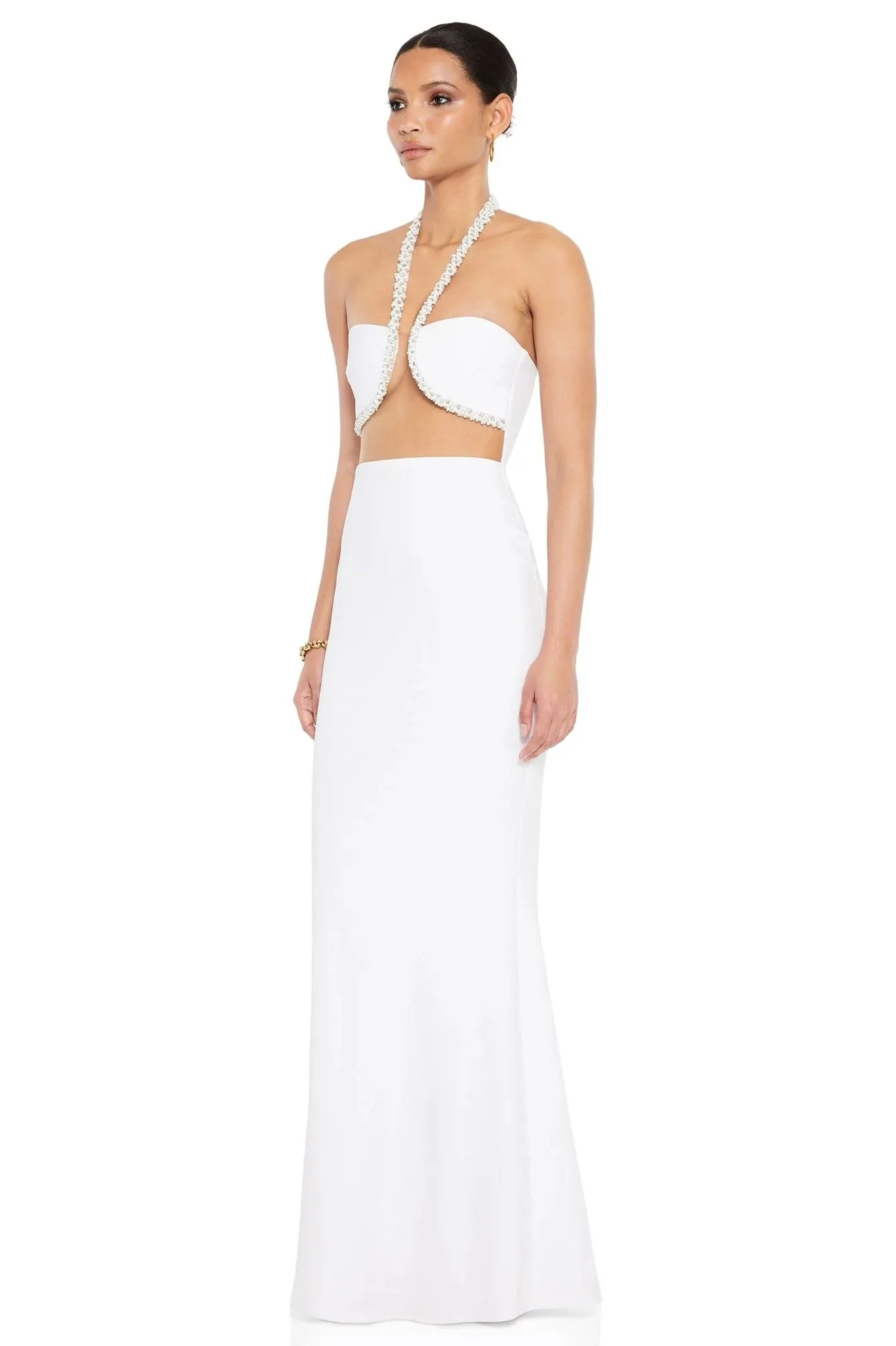 Nookie Adorn Gown - White