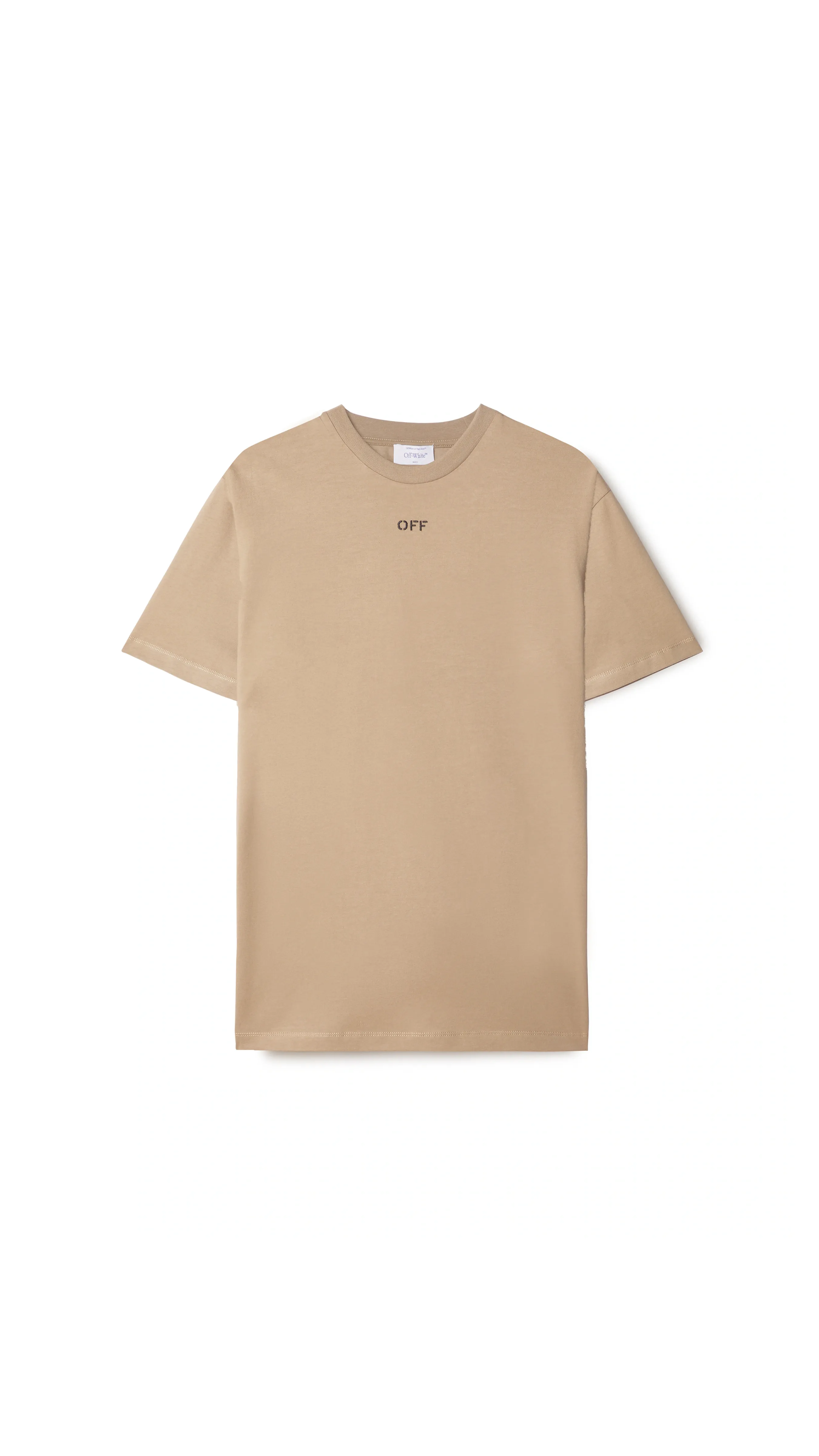 Off Stitch Slim S/S Tee - Beige