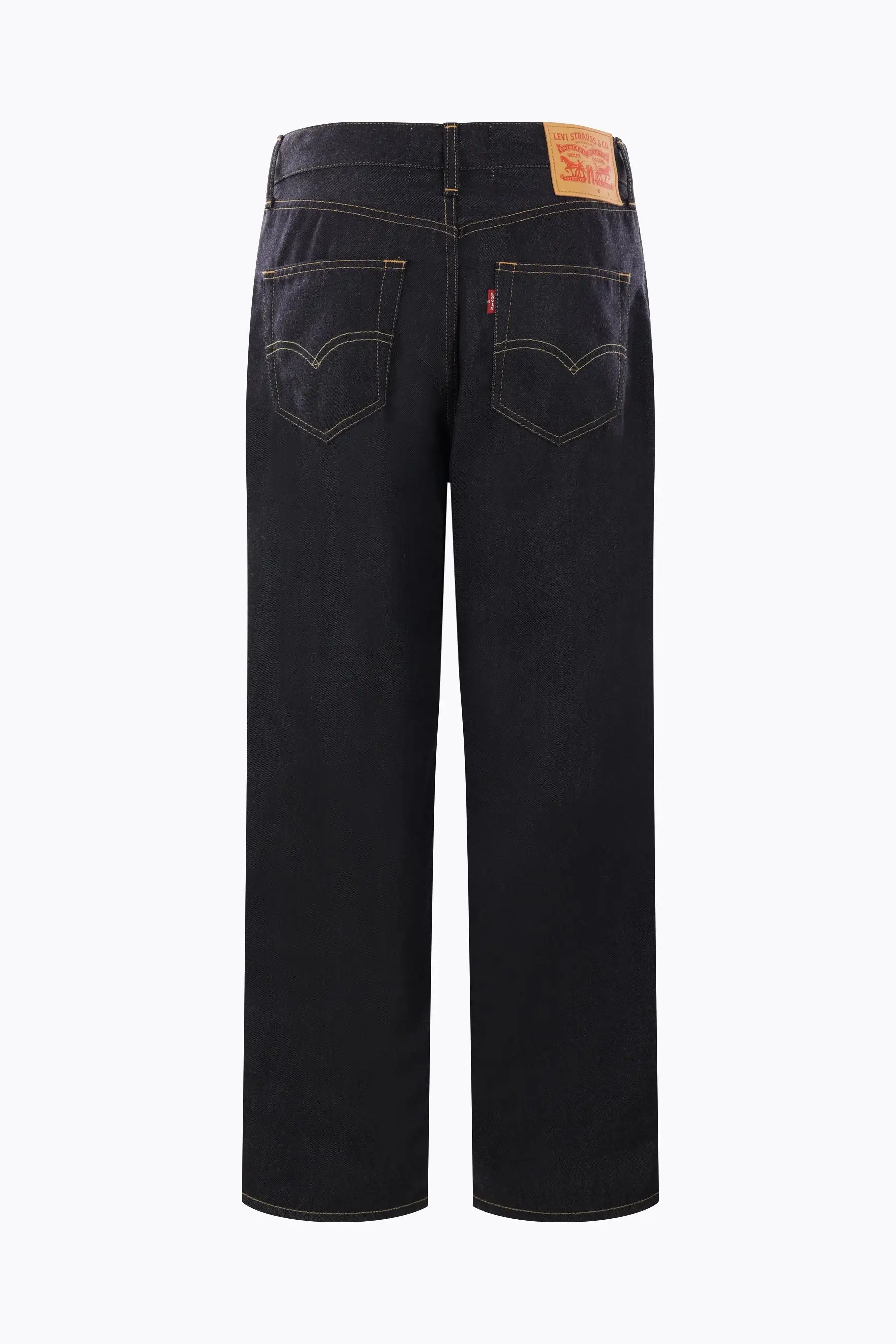 oversized jeans in denim-effect nylon