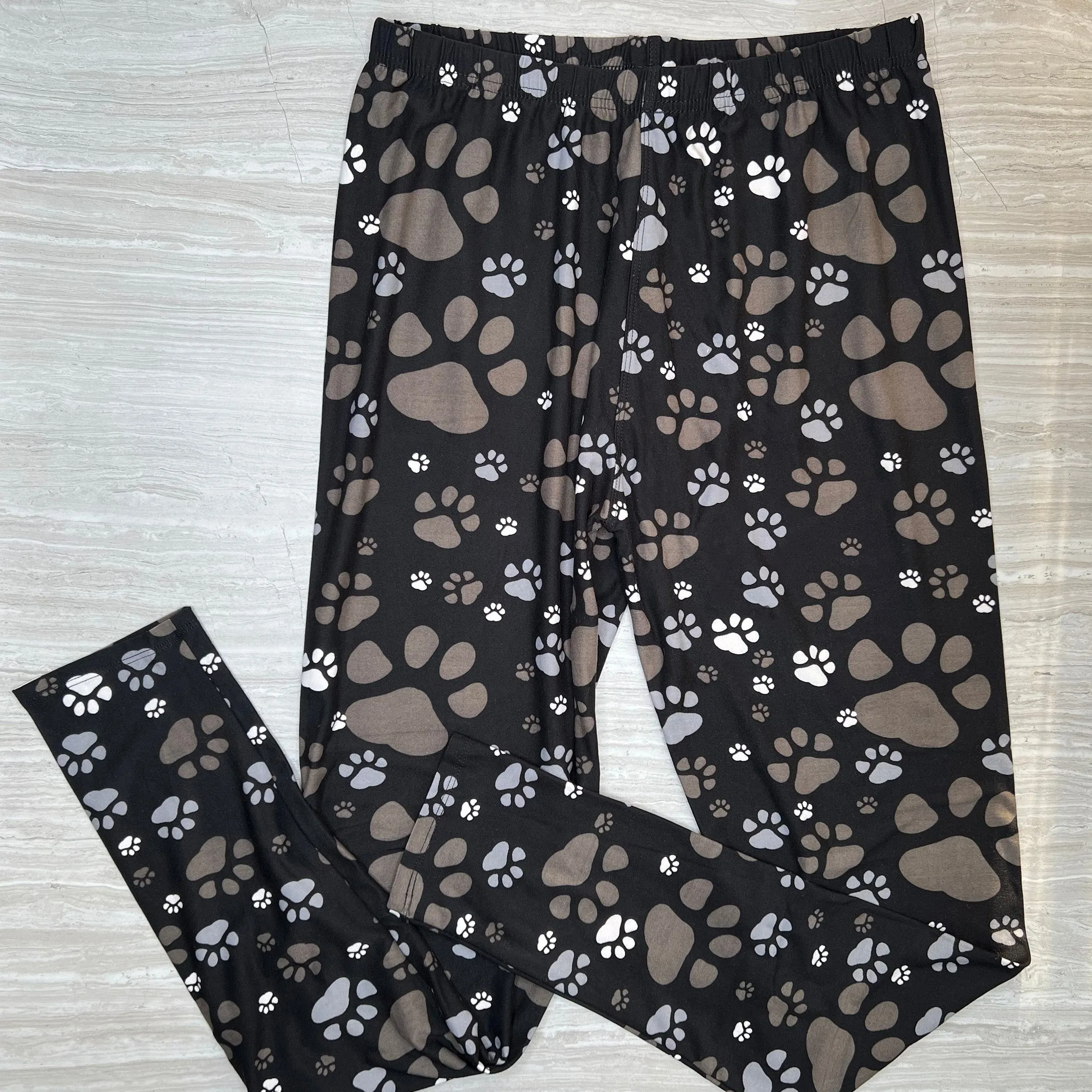 Paw Print Soft Leggings