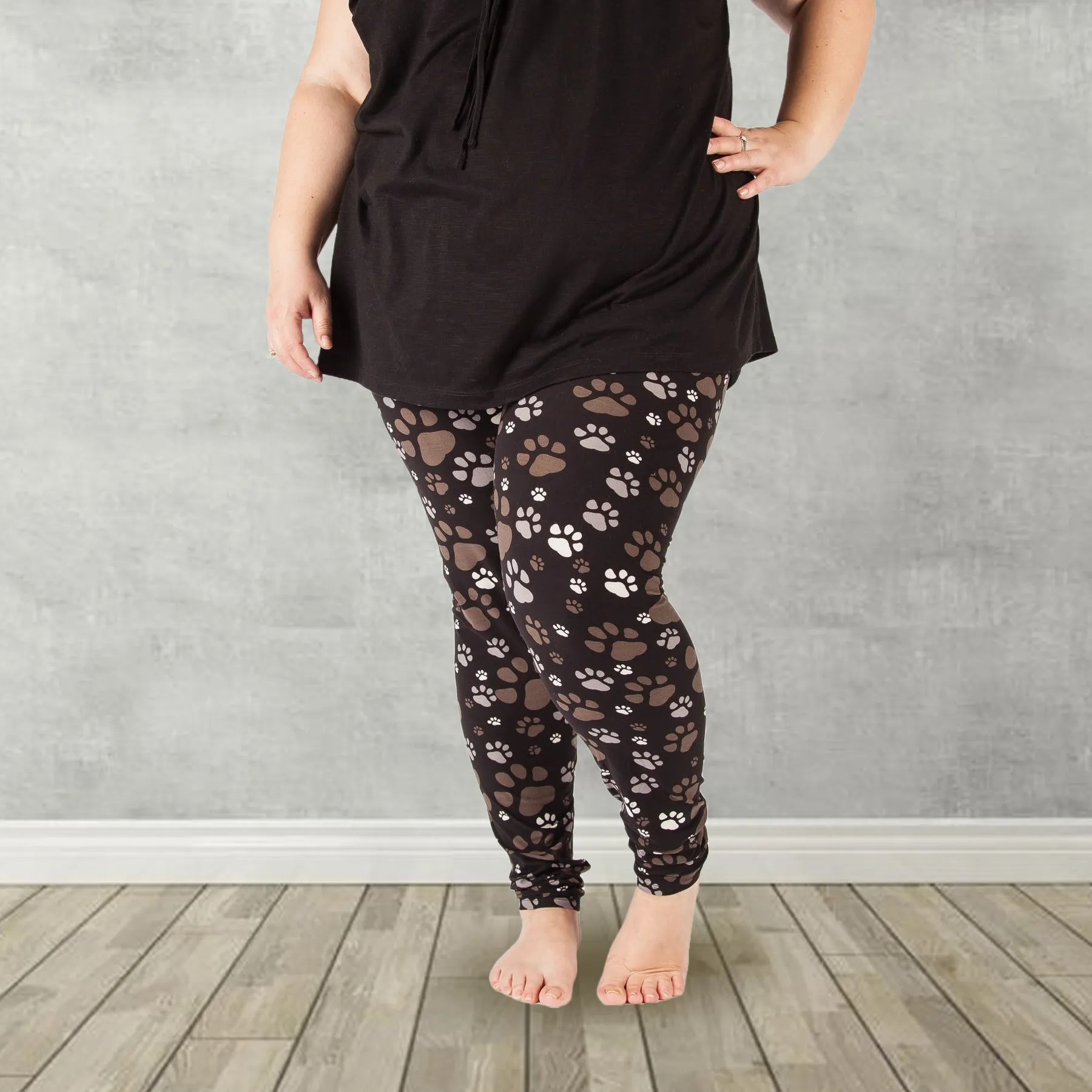 Paw Print Soft Leggings