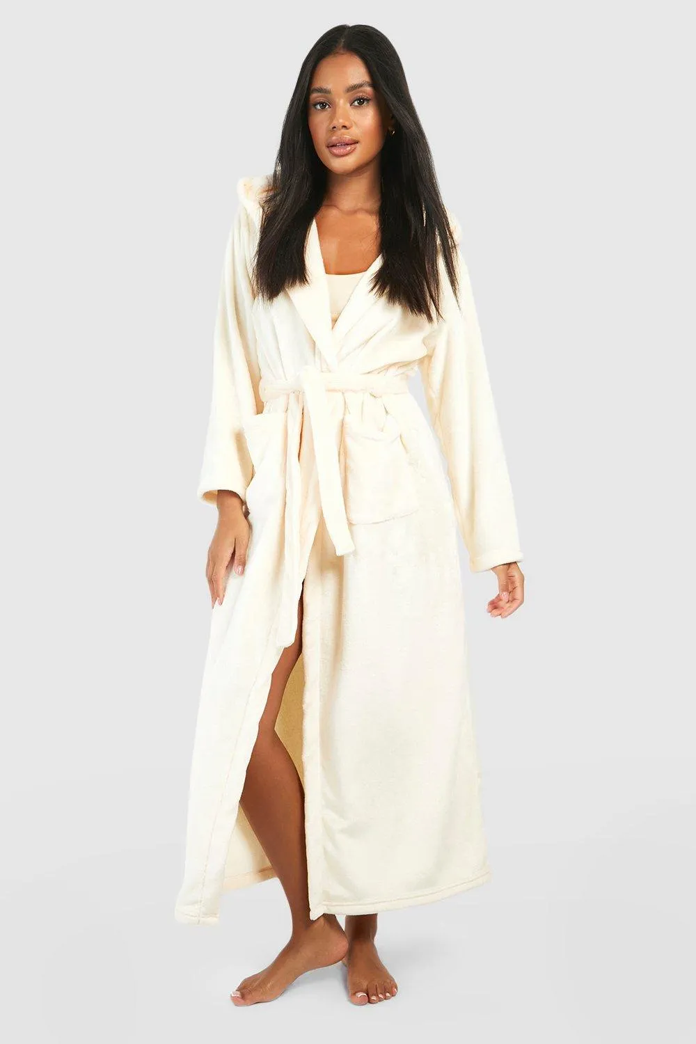 Petite Fleece Dressing Gown