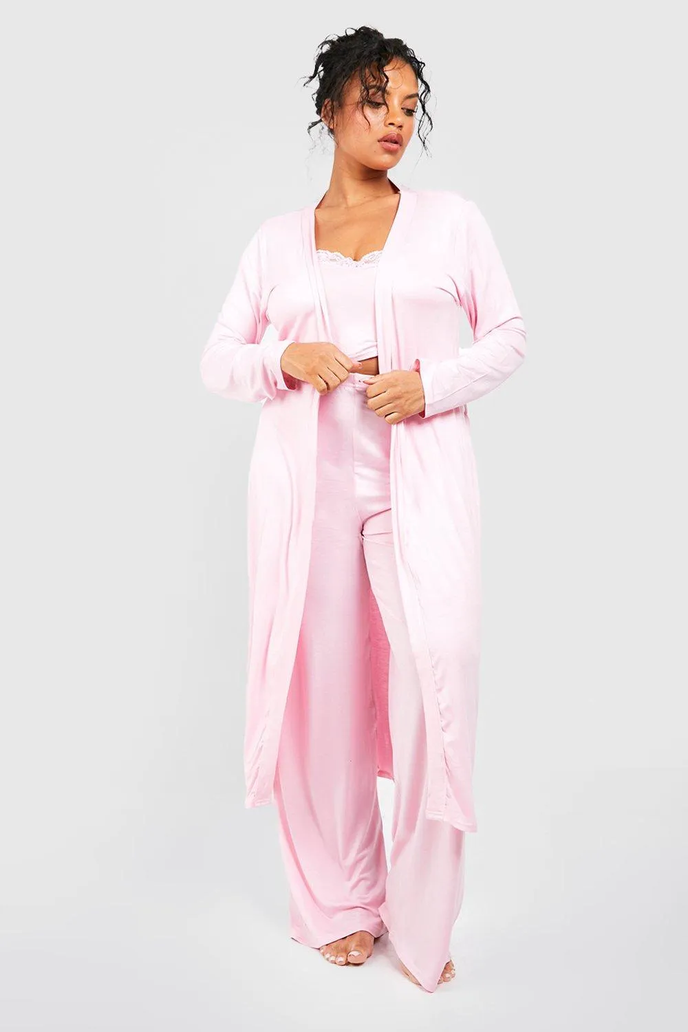 Plus Peached Dressing Gown