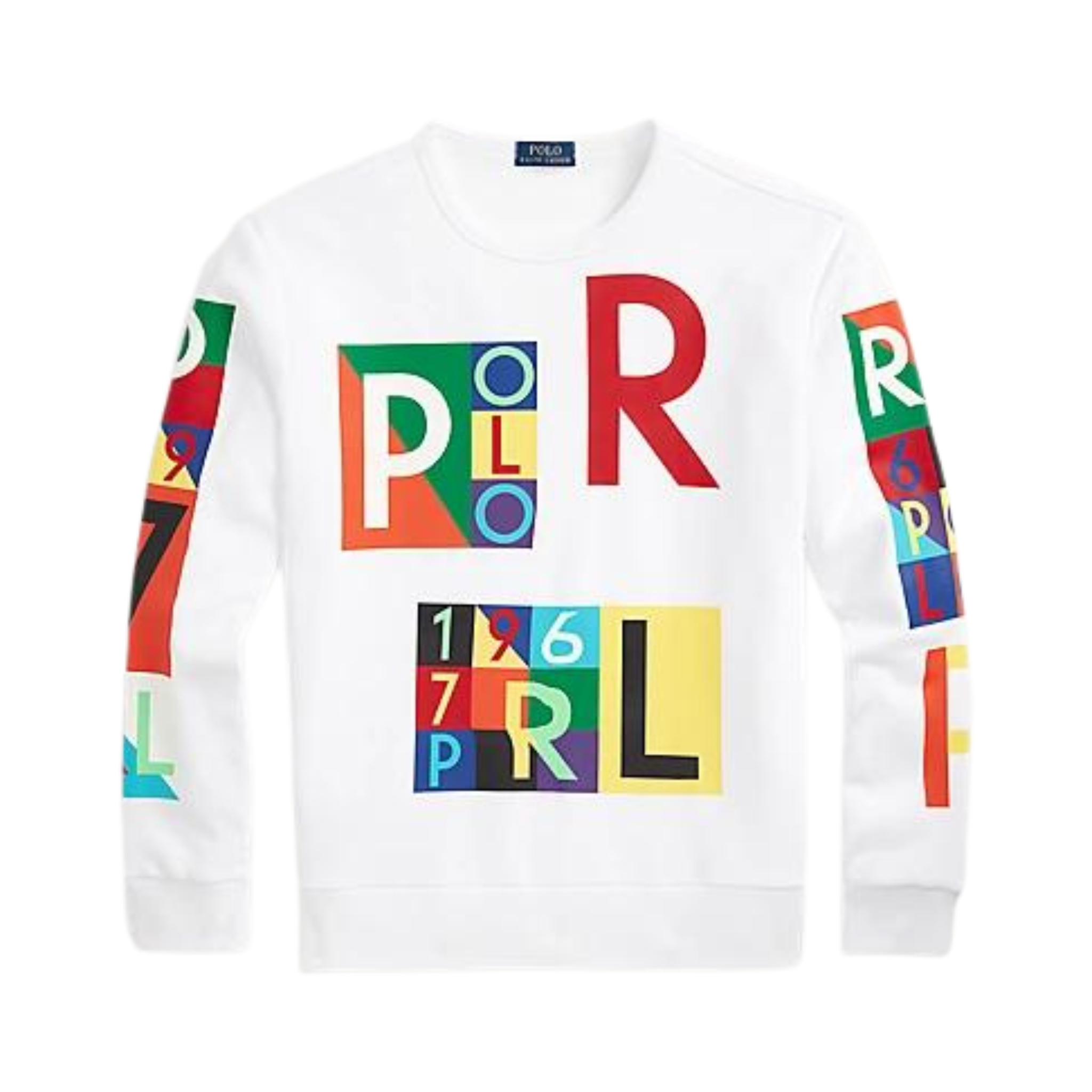 Polo Ralph Lauren Fleece Graphic Sweatshirt (White)